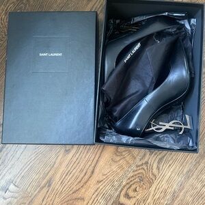 Yves Saint Laurent Black Heels Timeless Sophistication